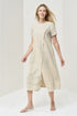 Linen summer dress Moss